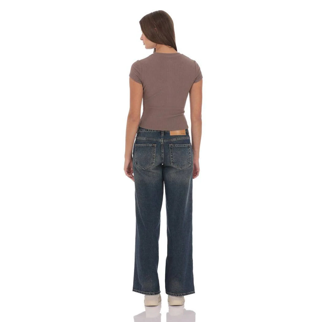 Low Rise Cross Jeans in Dark Wash