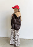 Zaza Zebra Wide Leg Jean