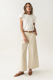 Jannah Wide Leg Pants in Ecru