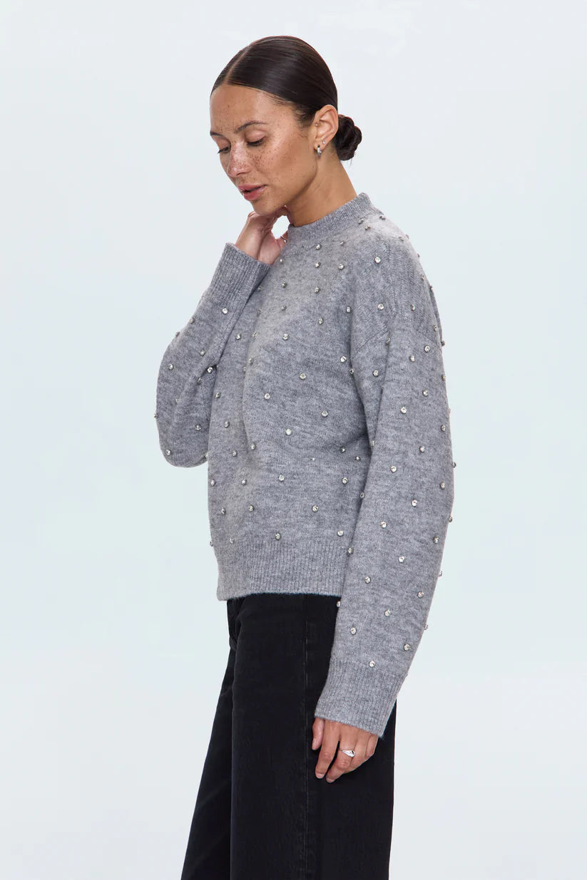 Pistola Aura Sweater in Charcoal Diamonte