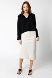 Molly Leather Midi Skirt