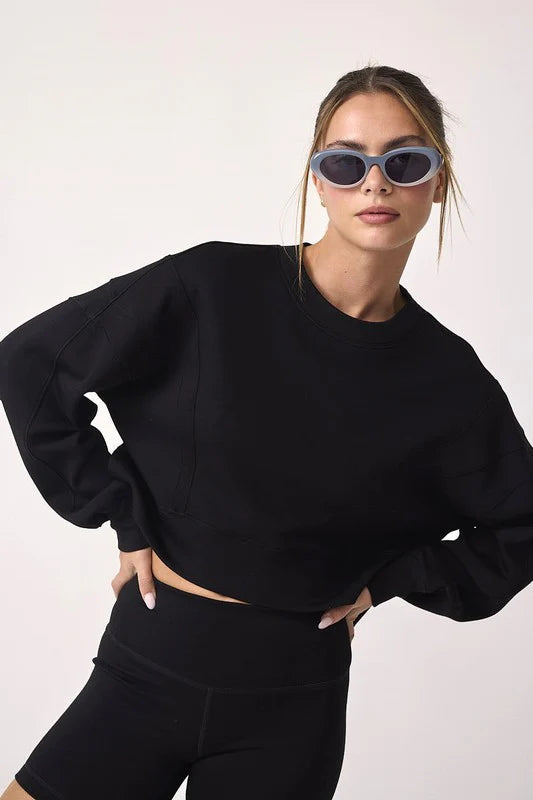 Zoey Loose Fit Top and Bike Shorts Set