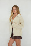 Frankie Faux Leather Oversized Jacket