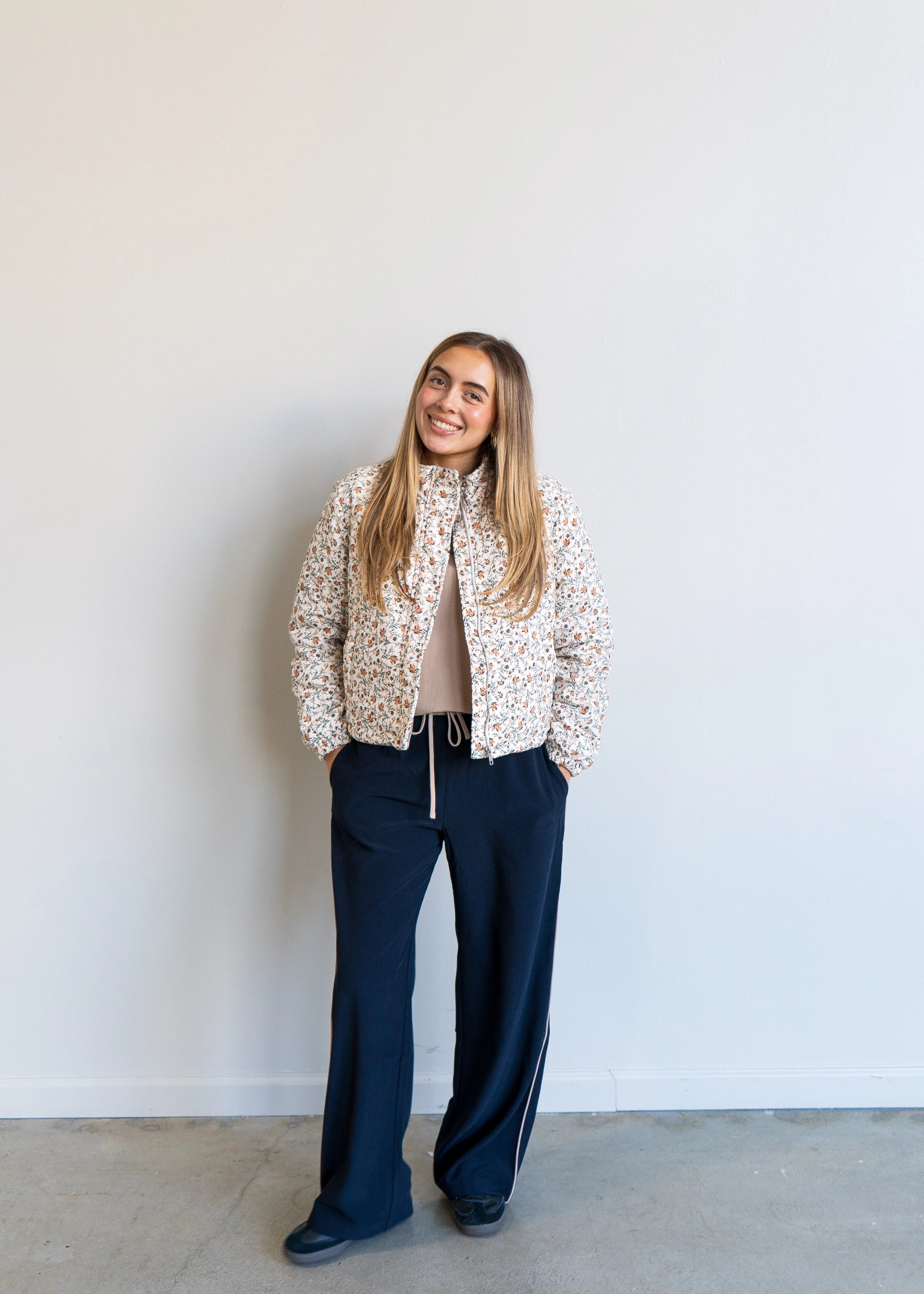 Just Looking Floral Cord Jacket