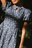 Baylor Floral Maxi Dress in Blue FINAL SALE
