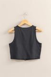 Ash Cropped Vest