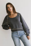 Lina Contrast Sweater FINAL SALE