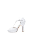 Peep Toe High Heel Shoes Ankle Strap