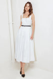 REVERIE WHITE MIDI DRESS