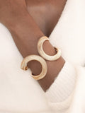 Abstract Flex Cuff Bracelet