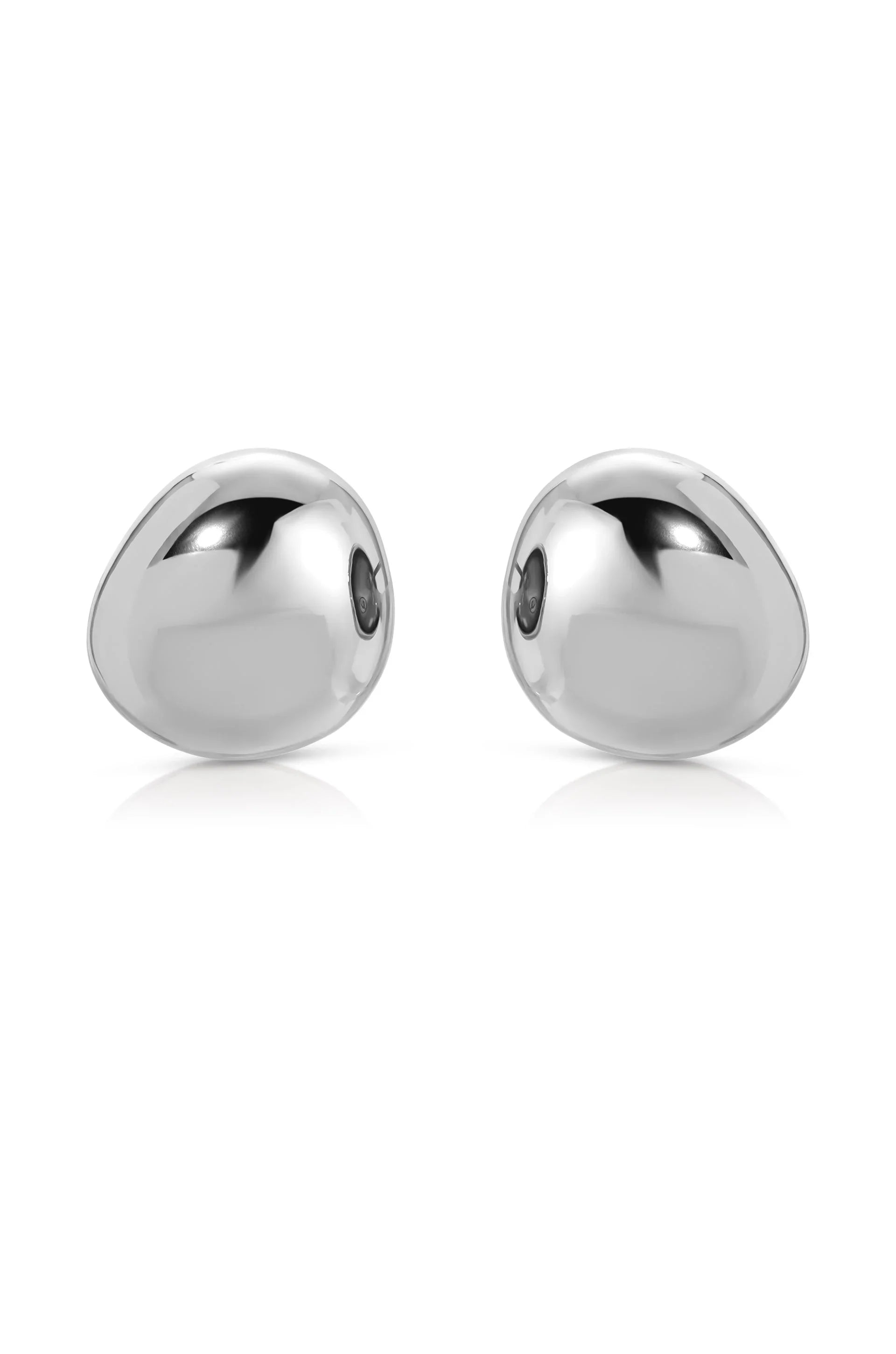 Polished Pebble Stud Earrings