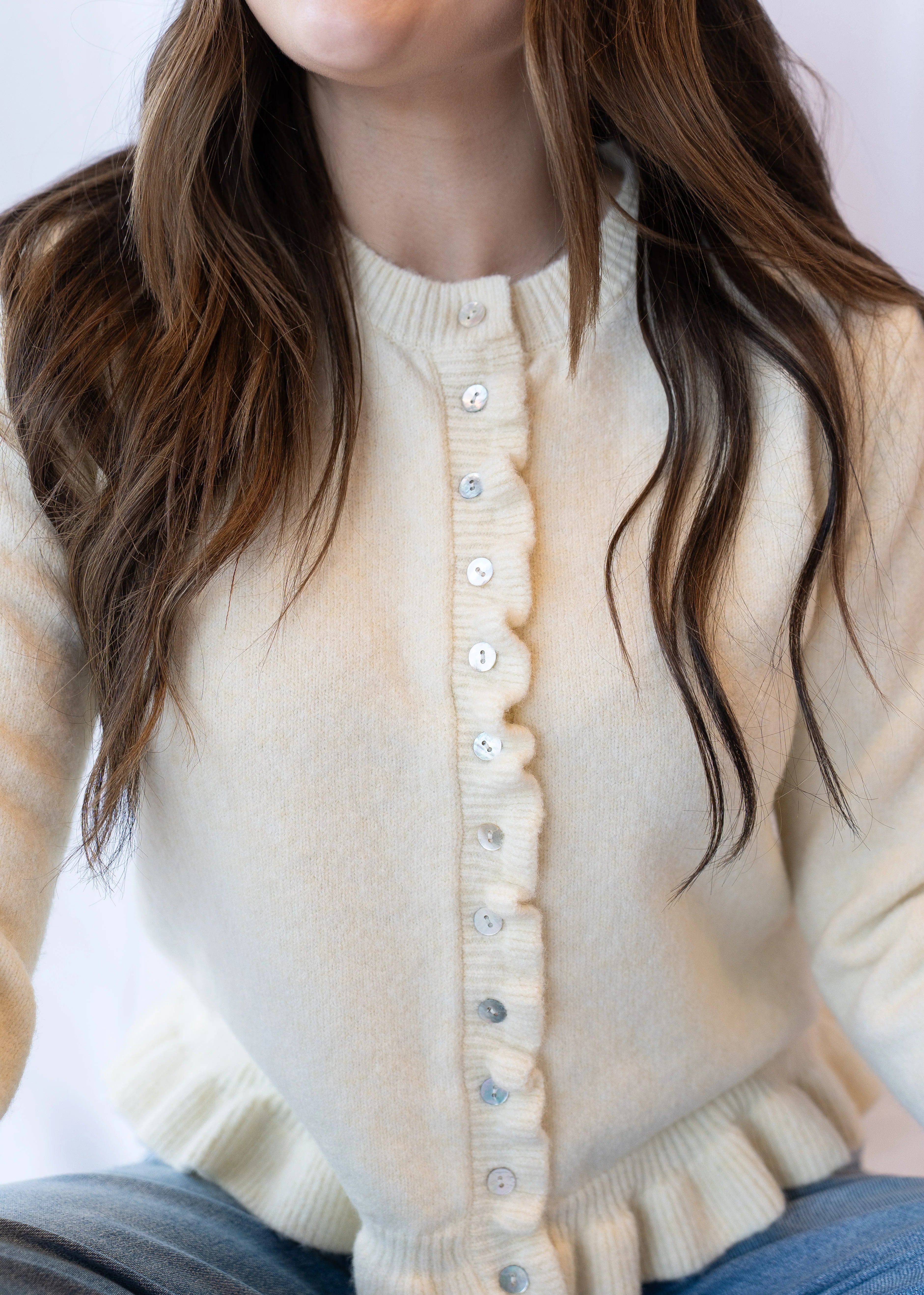 Quinn Ruffle Cardigan