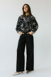 Sidney Embroidered Jacket in Faded Black