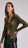 Carter Ribbed Button Sweater