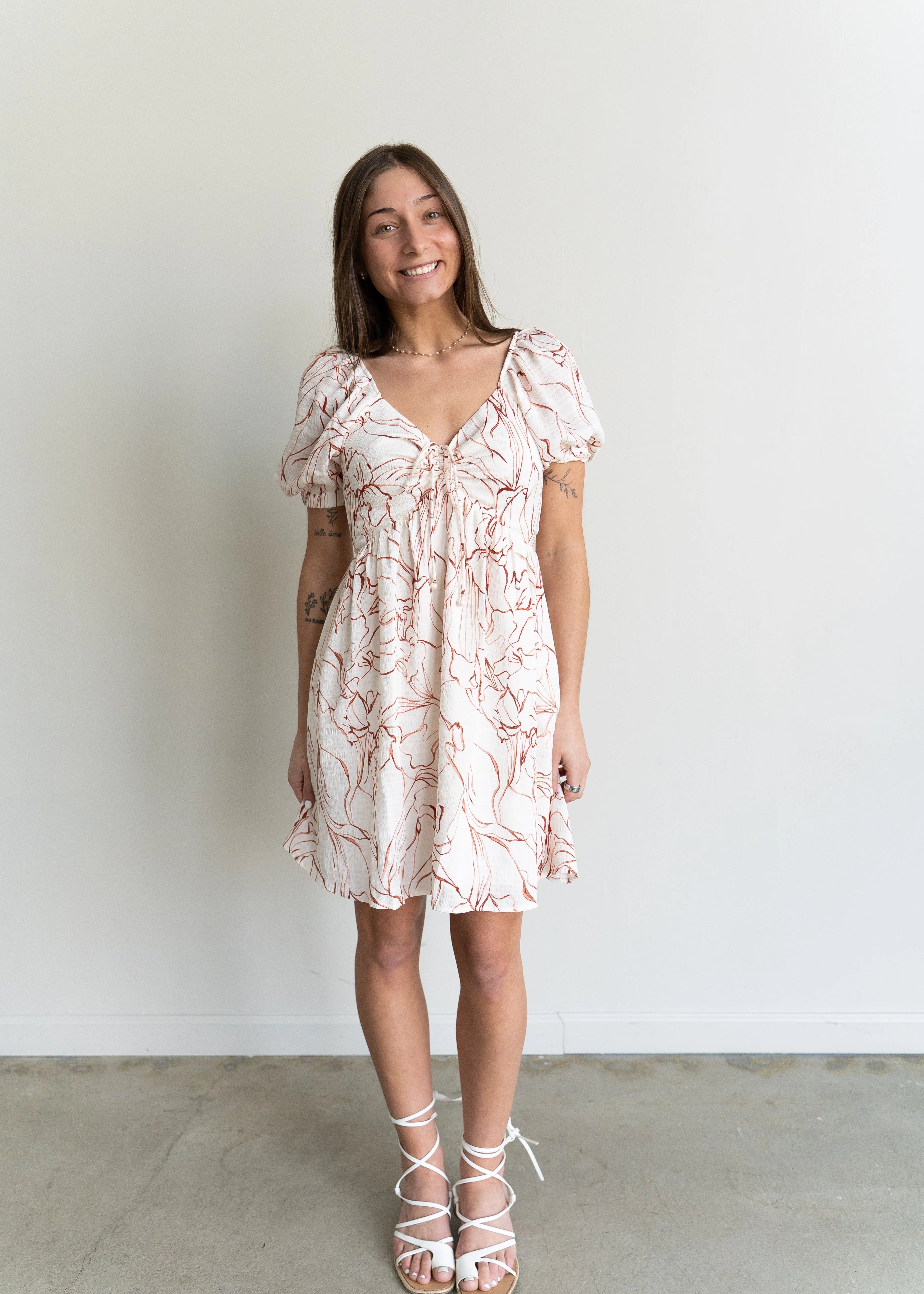 Liz Puff Sleeve Mini Dress