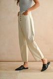 Flower Button Fly Pants