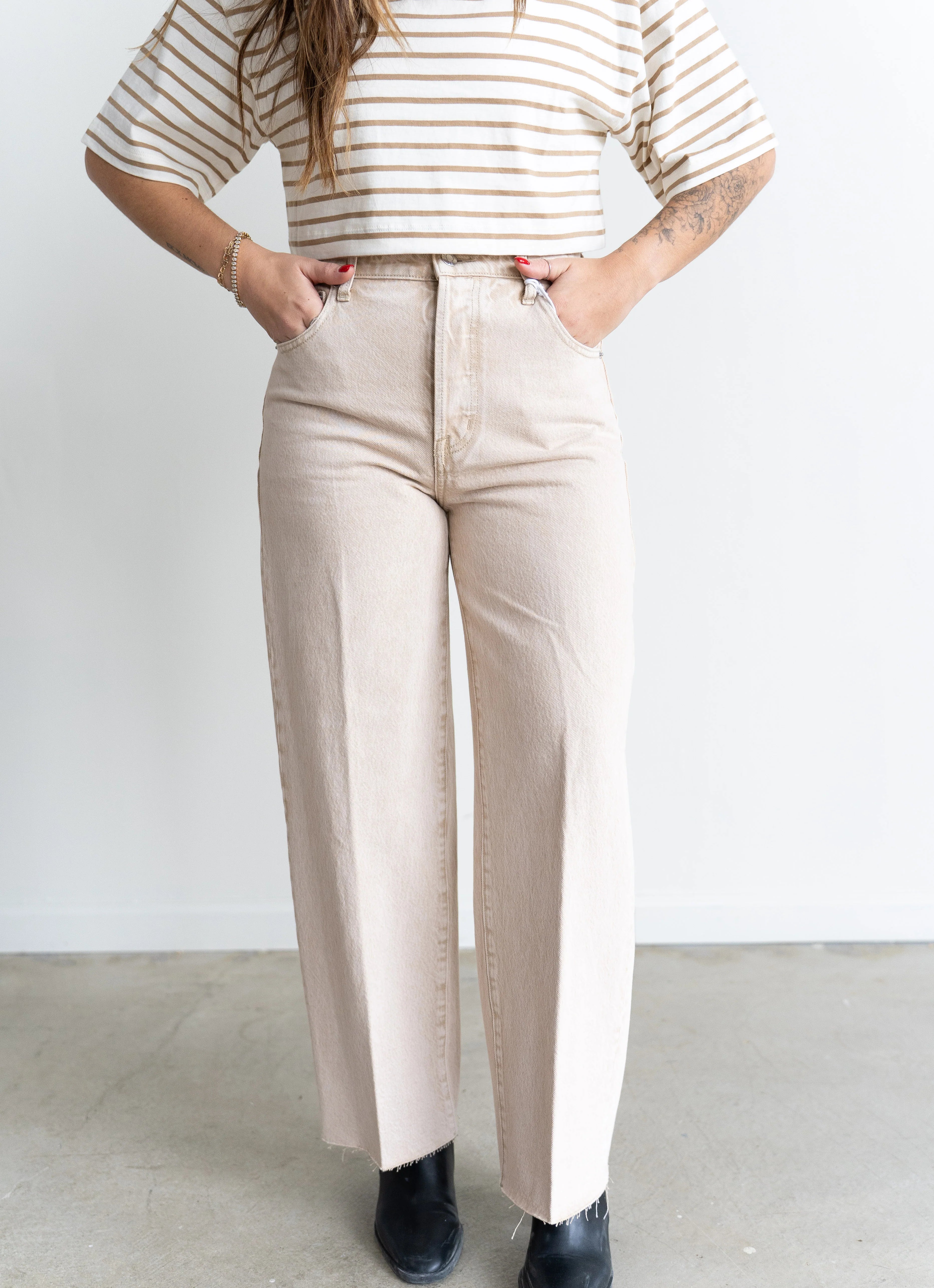 Tate Cropped Jean Dune