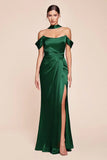 EMERSON GOWN OFF THE SHOULDER LUXE SATIN DRESS