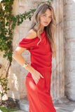Sloane One Shoulder Satin Top