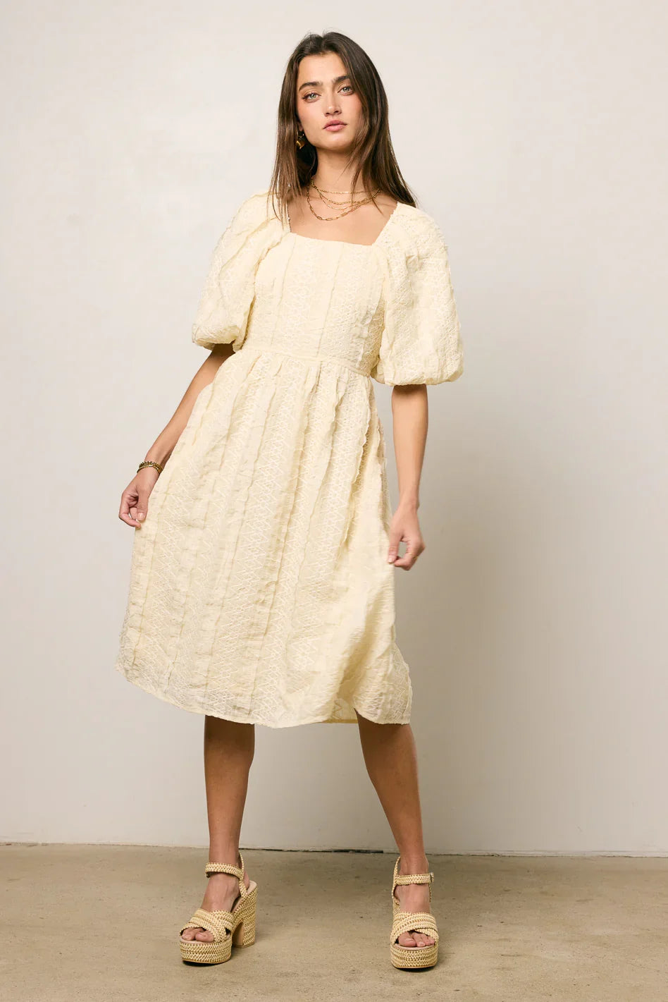 Gillie Textured Mini Dress FINAL SALE