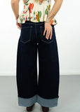 Kimberly Wide Leg Cuffed Jean