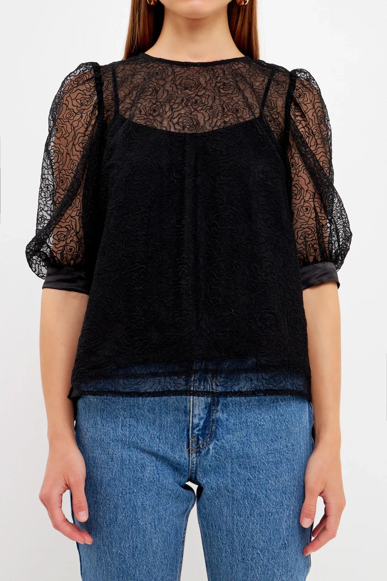 Lucinda Lace Embroidered Top