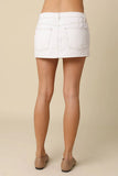 Gina Denim Mini Skirt White