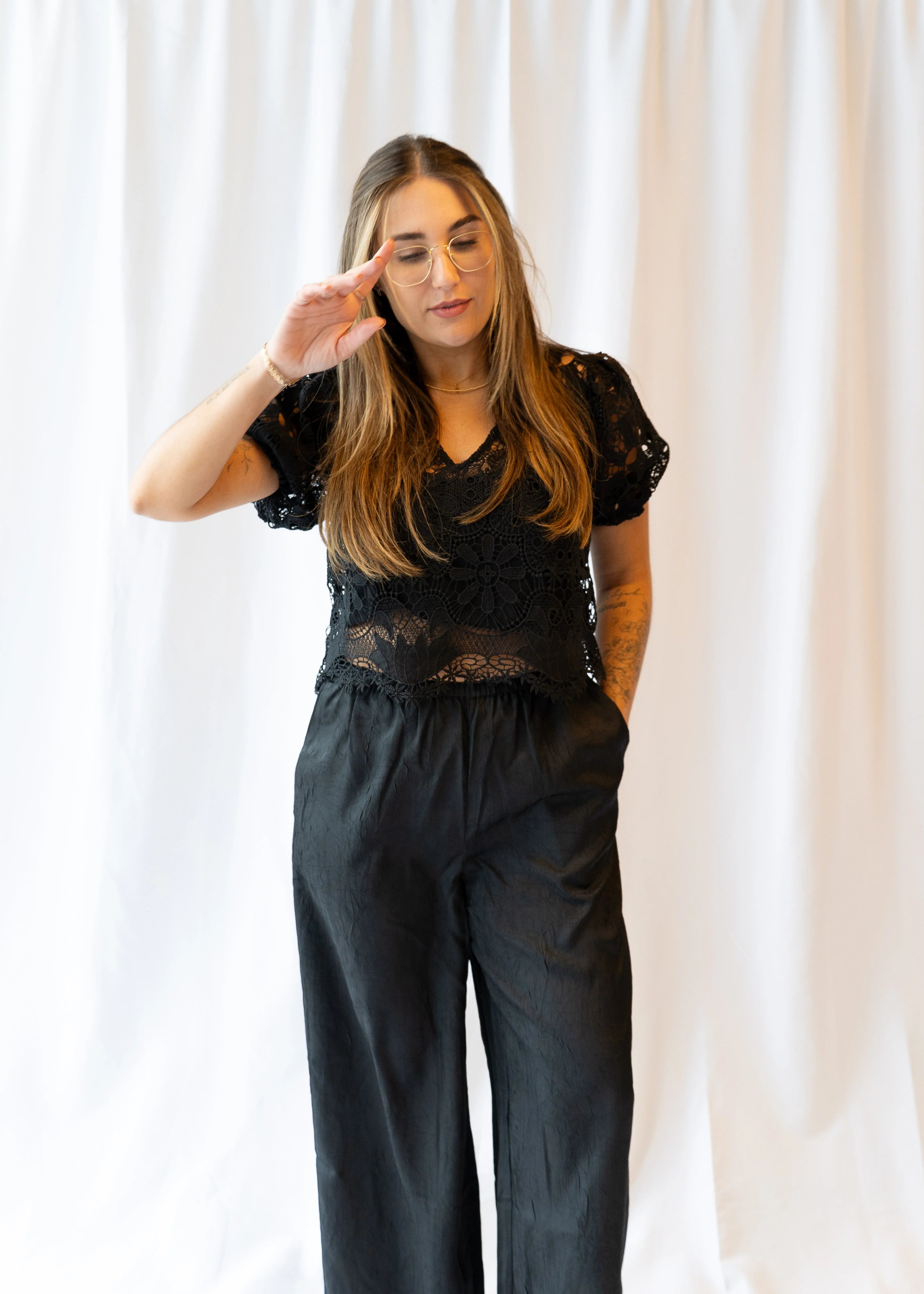 Sylvie Crochet Lace Blouse