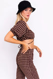 Sheila Tie Puff Sleeve Crop Top