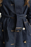 Catherine Denim Trench Coat