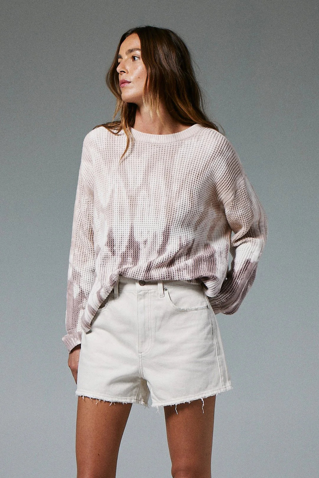 Maeve High Rise Short in Desert Sand
