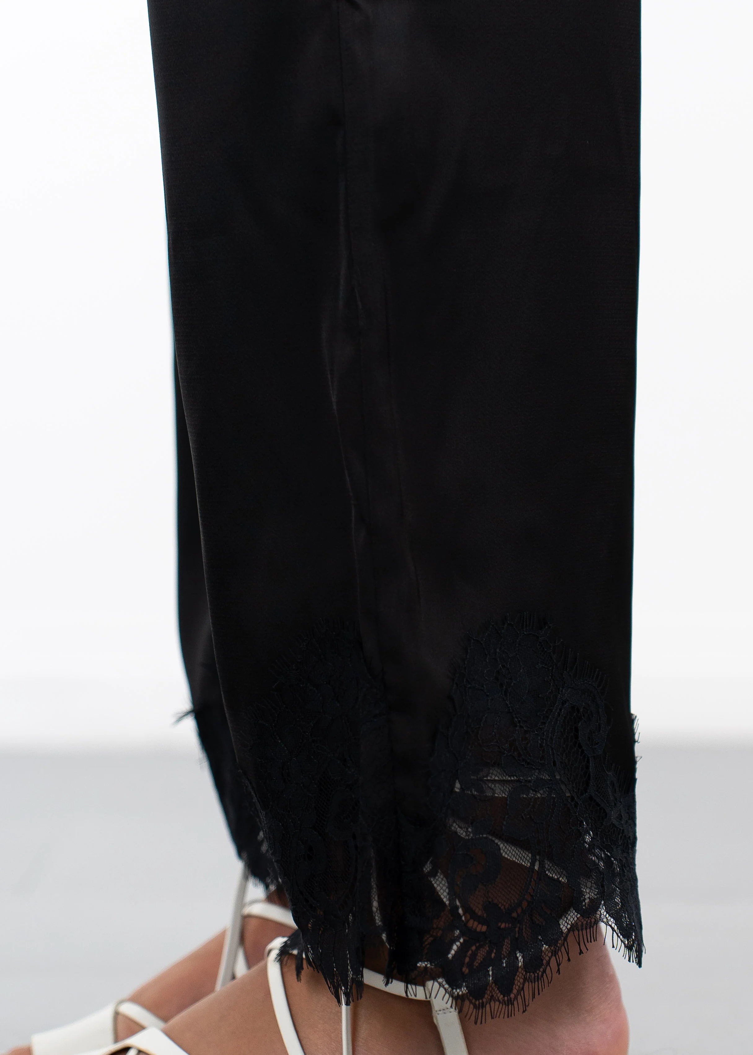 Eira Satin Straight Leg Pant