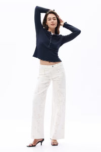 Winnie Lace Jeans White