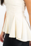 Dina Sleeveless Ruffle Top
