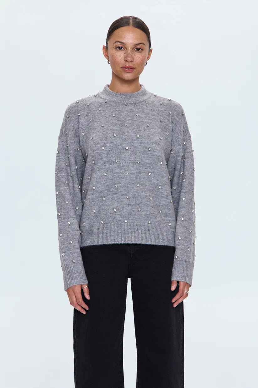 Pistola Aura Sweater in Charcoal Diamonte