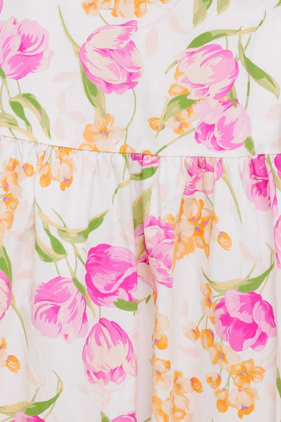 PINK TULIP GARDEN TOP MIDI SKIRT SET