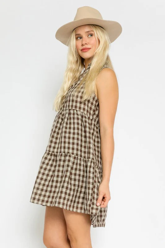 Playa Plaid Dress
