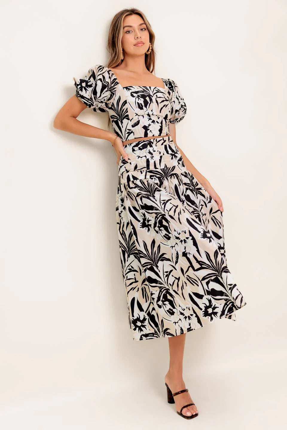 MILA ISLAND INSPIRED TOP SKIRT SET