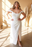 VERA GOWN OFF WHITE SATIN CORSET DRESS