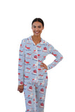 Holiday Pajama Pant Set Ski Dogs