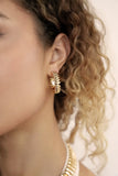 Medium Metal Moderna Hoops