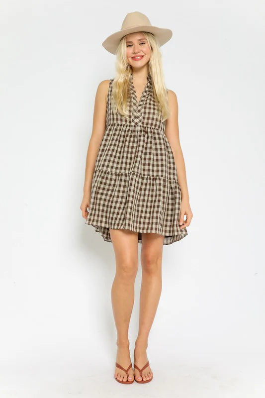 Playa Plaid Dress