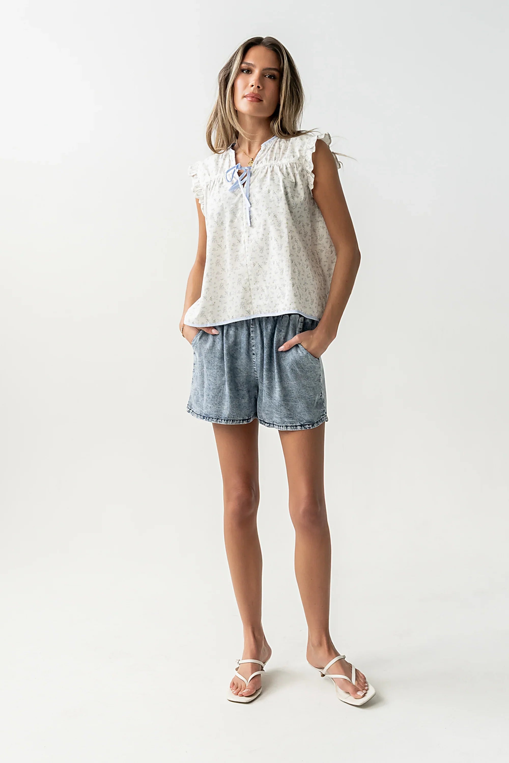 Wren Elastic Waistband Shorts