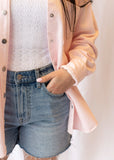Elin Denim Top Blush