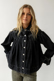 Lennon Denim Jacket in Washed Black FINAL SALE