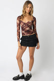 April Checkered Top