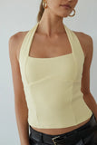Tavi Ribbed Halter Top