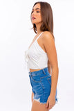 Ruby Tie Front Top