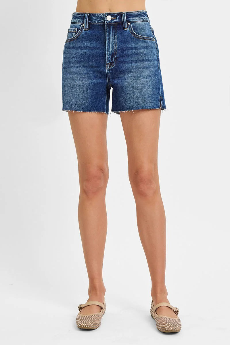 Brynne Cut Hem Short Dark
