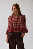 Randall Plaid Blouse